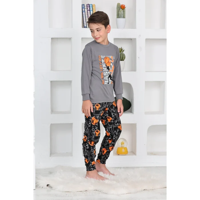 Kapitex 5153 Erkek Çocuk Uzun Kol Pijama Takımı
