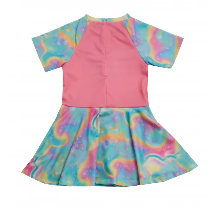 Neopy 5228 Kız Çocuk Siera Kısa Kol Elbise Mayo