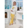 Kapitex 6181 Kız Çocuk Twety Baskılı Uzun Kol Pijama Takımı