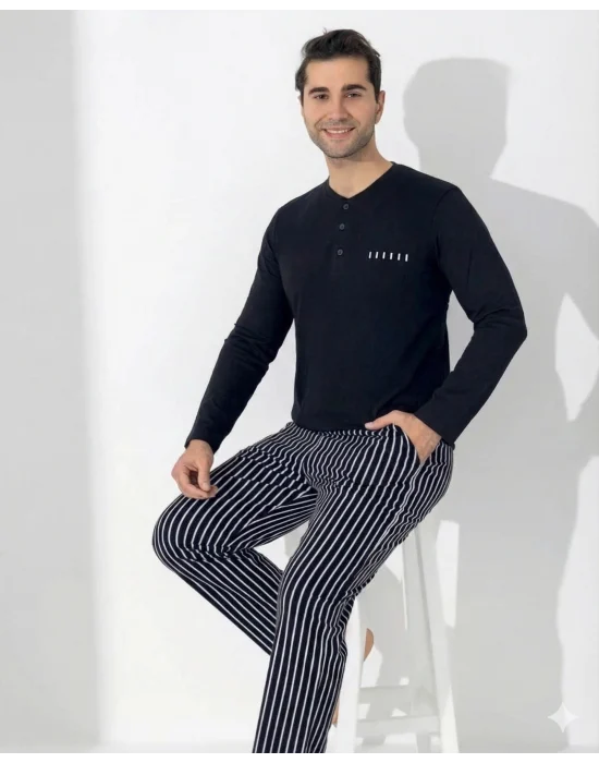 Boyraz 0405 Erkek Uzun Kol Pijama Takımı