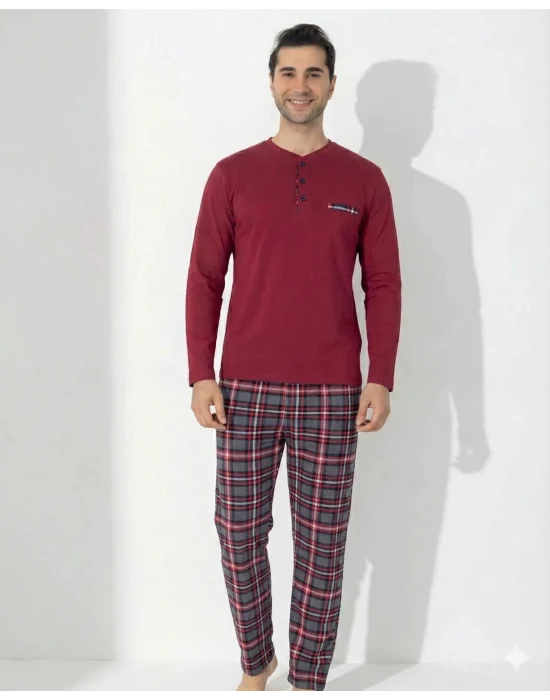 Boyraz 0406 Erkek Uzun Kol Pijama Takımı