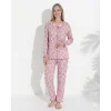 Boyraz 0367 Kadın Raporlu Uzun Kol Pijama Takımı