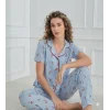 Mihra 90141 Kadın Boydan Düğmeli Pijama Takımı