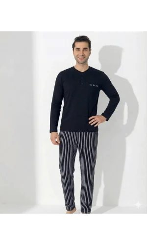 Boyraz 0405 Erkek Uzun Kol Pijama Takımı