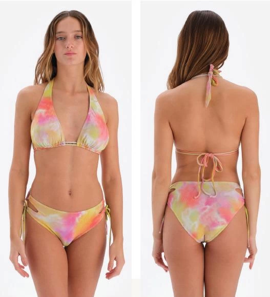 Eros 3047Bk Üçgen Geniş Bikini Takım
