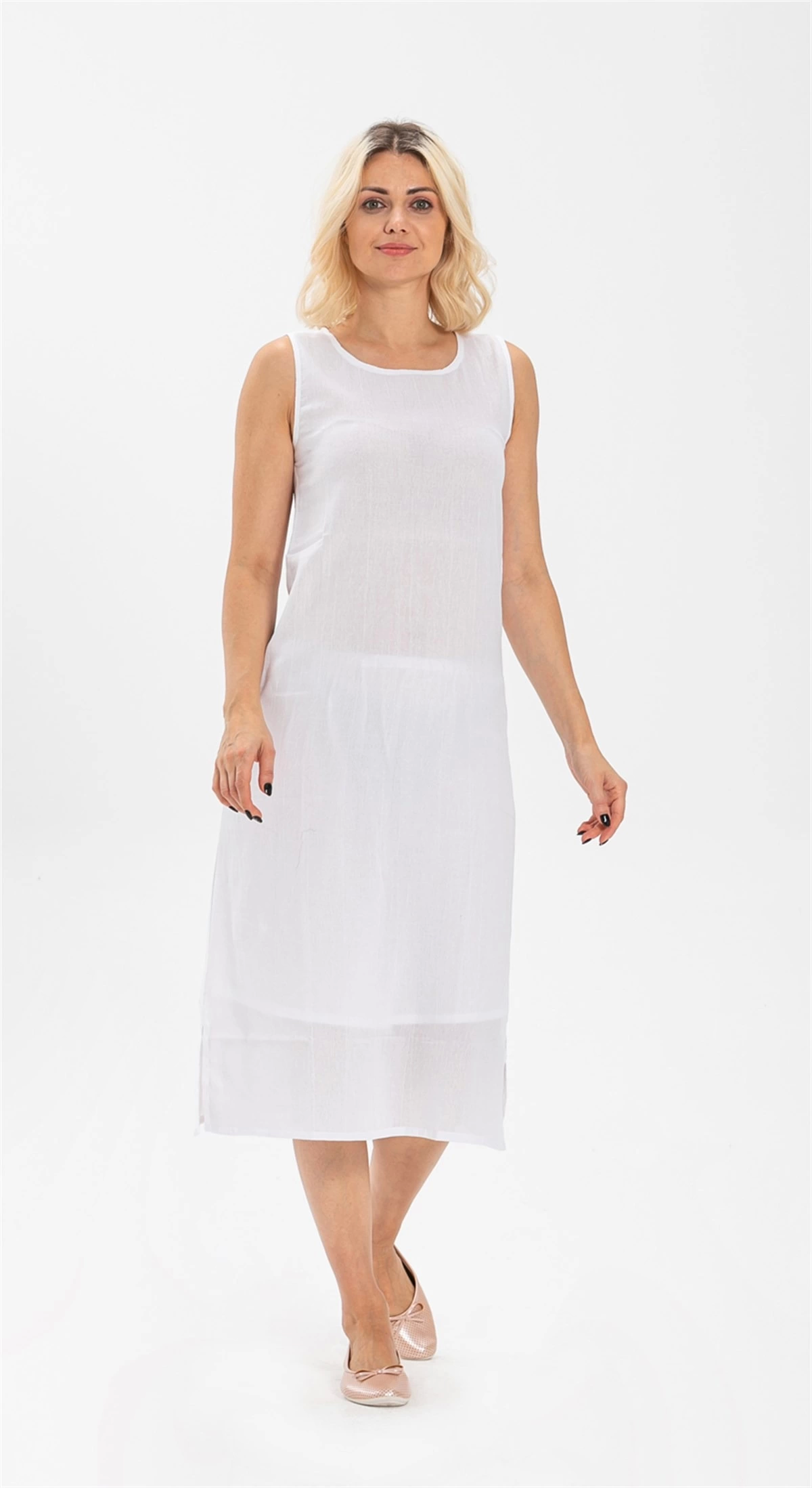 Imer 3164 Thick Hanger Long Viscose Dress Combined