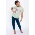 U.S. Polo Assn. US1040-G Kız Çocuk Kısa Kol Pijama Takımı