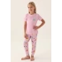 Roly Poly  3403-2 Kız Çocuk Kısa Kol Pijama Takımı