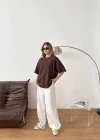 Kahverengi Oversize T-shirt