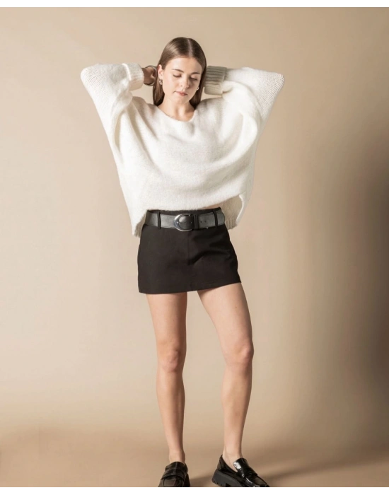 Ekru Kolu Katlamalı Kazak