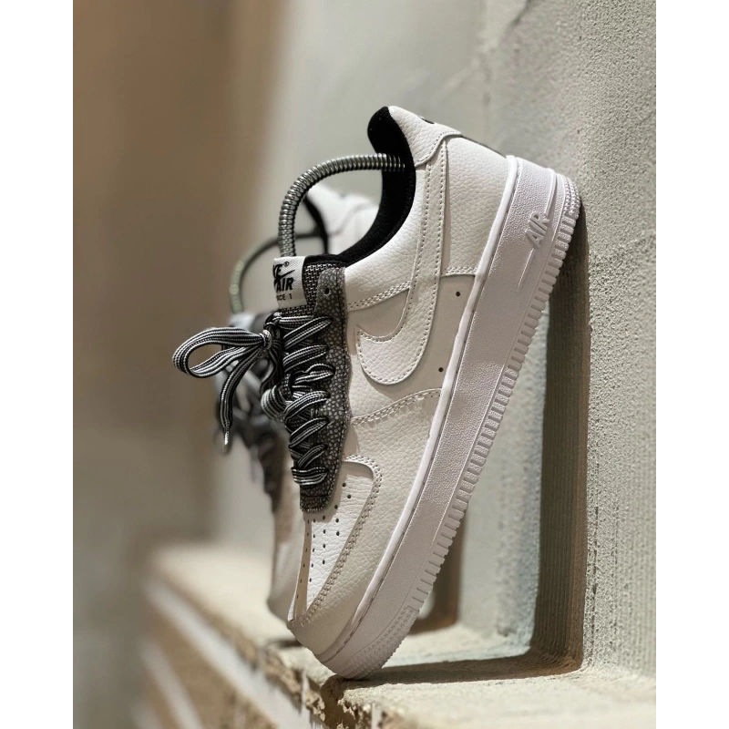 Nıke Air Force-Beyaz Gri Üst Detaylı