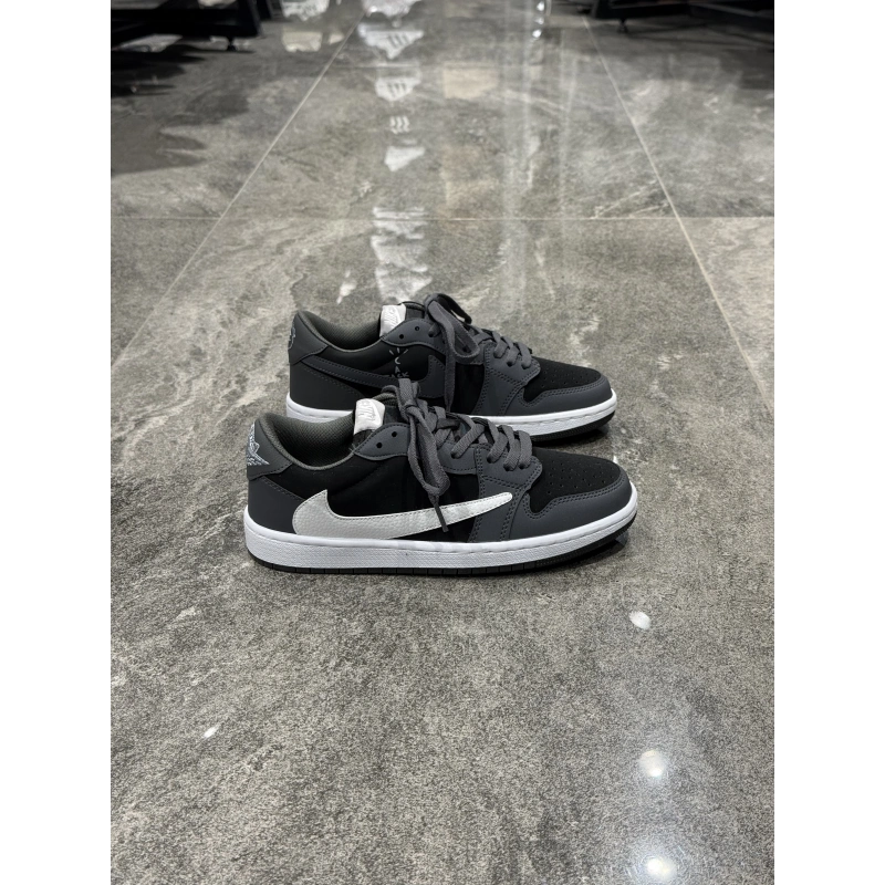 Nıke Jordan 1 Low Travis Scott Füme Siyah Detaylı