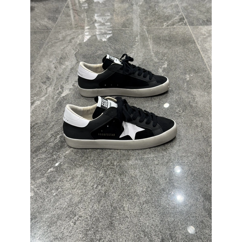 Golden Goose sstar Siyah Beyaz Yıldız Krem Taban Spor Ayakkabı