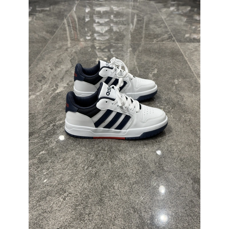 Adidas Hoops 3.0 Low Beyaz Lacivert Spor Ayakkabı