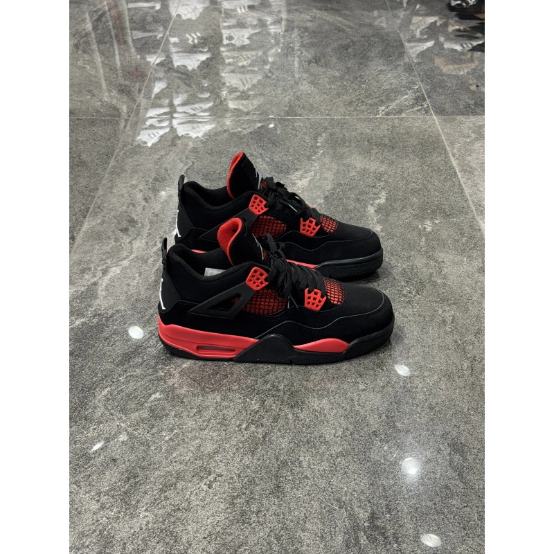 Air Jordan 4 Siyah Kırmızı Sneaker