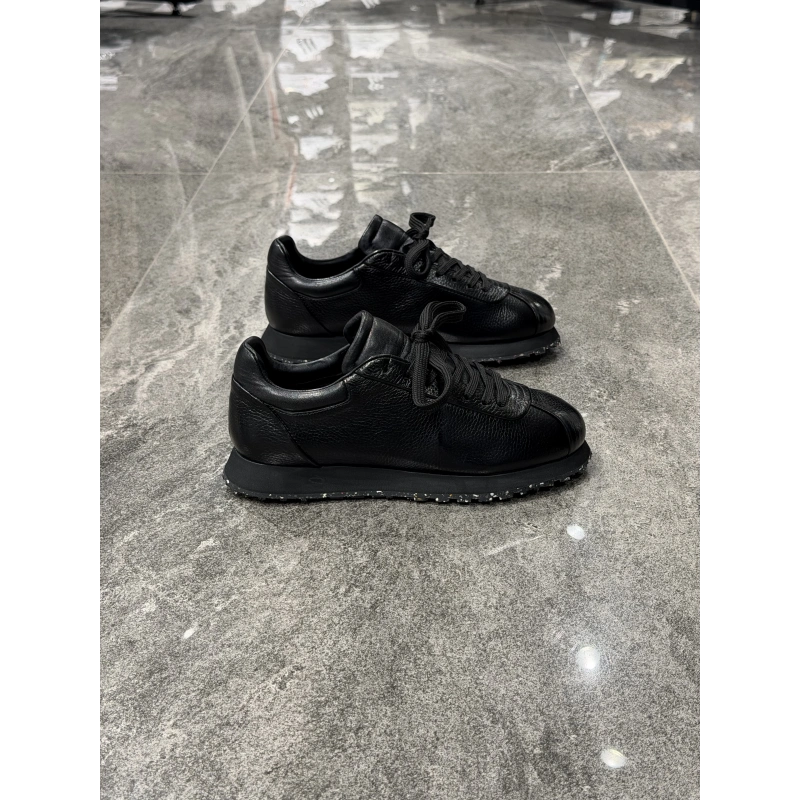 Marco Siyah Deri Cortez Spor Ayakkabı