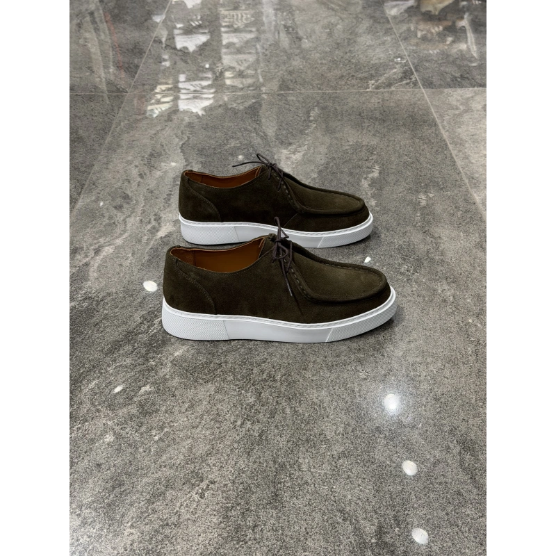 Marco Süet Deri Yeşil Ayakkabı