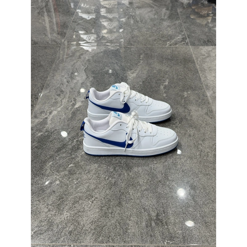 Nıke Court Borough Low 2 Beyaz Mavi Spor Ayakkabı