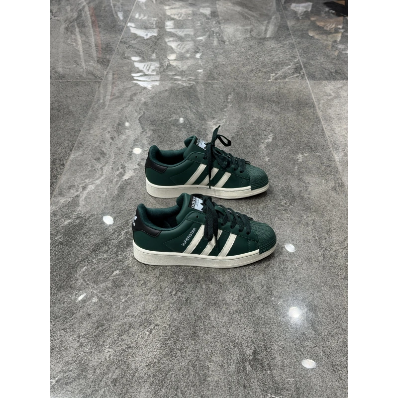 Adidas Süperstar Yeşil Beyaz Detaylı Spor Ayakkabı