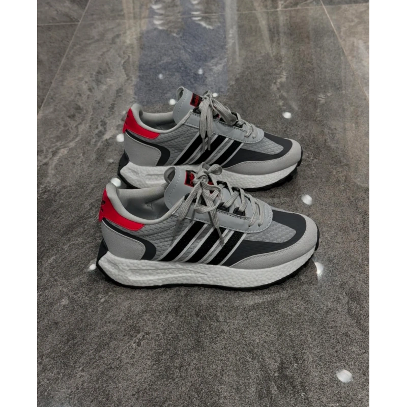 Adidas Formel Retropy E5 Gri Siyah Kırmızı Detaylı