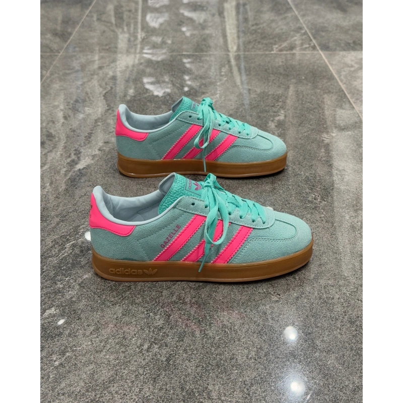 Adidas Gazelle Yeşil Pembe Detaylı
