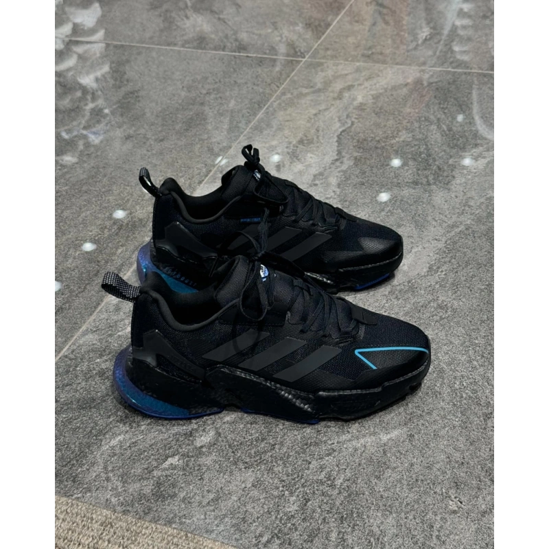 Adidas Jetboost Siyah Mavi Detaylı