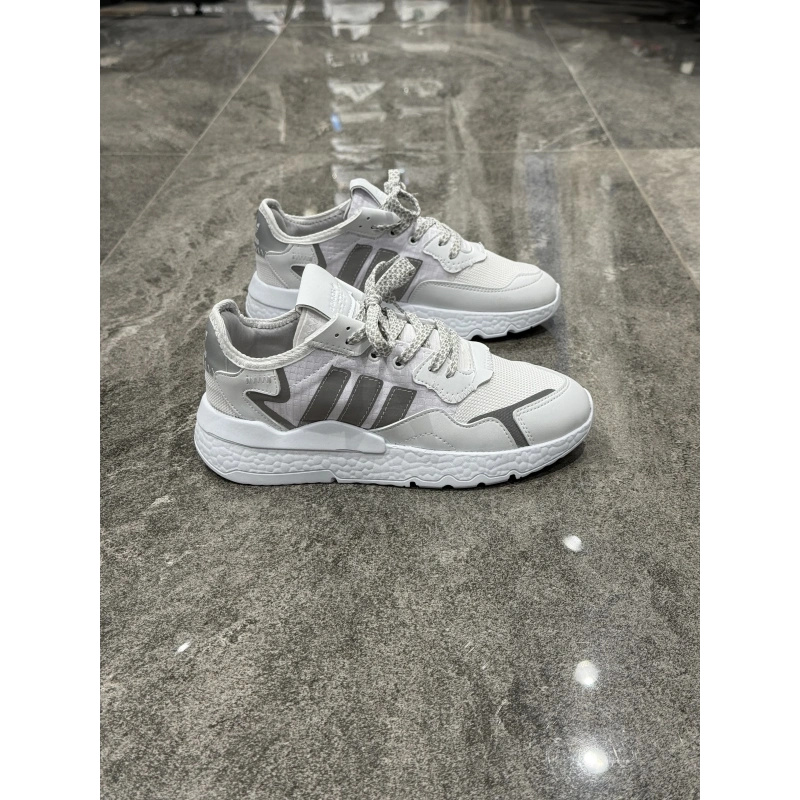 Adidas Jogger Beyaz Gri Beyaz Taban Detaylı