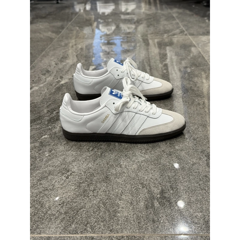 Adidas Samba Beyaz Beyaz Kauçuk Taban Detaylı