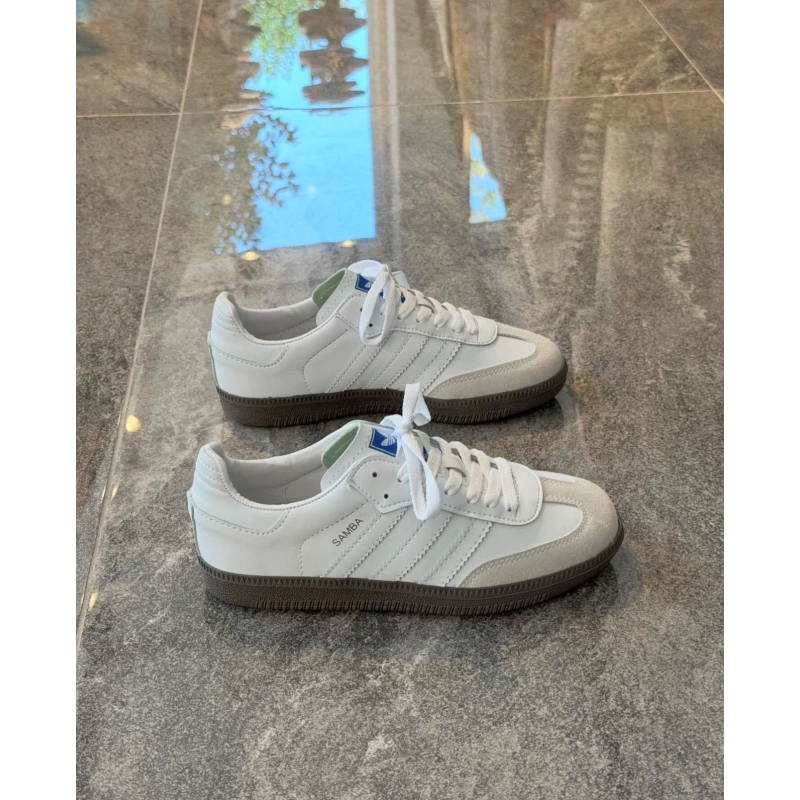 Adidas Samba Beyaz Krem Deri Detaylı