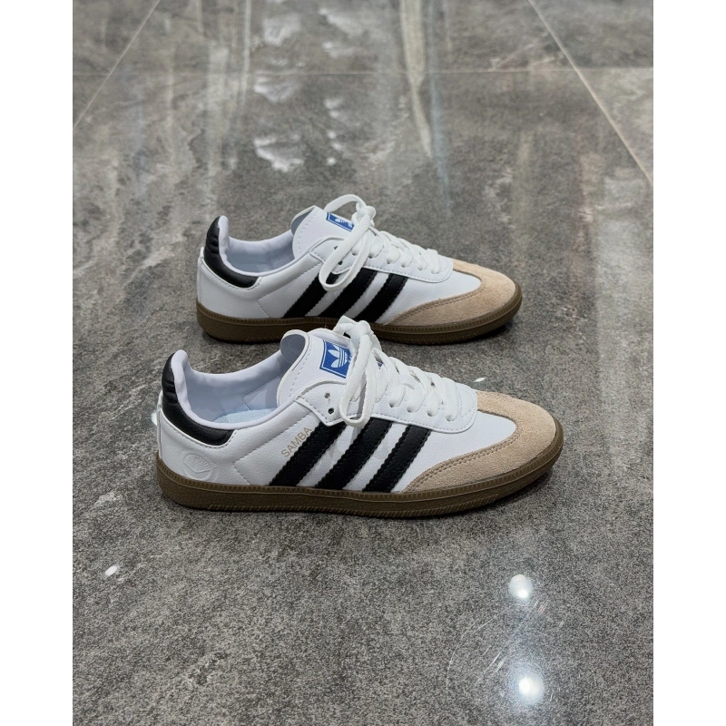 Adidas Samba Beyaz Siyah Süet Detaylı