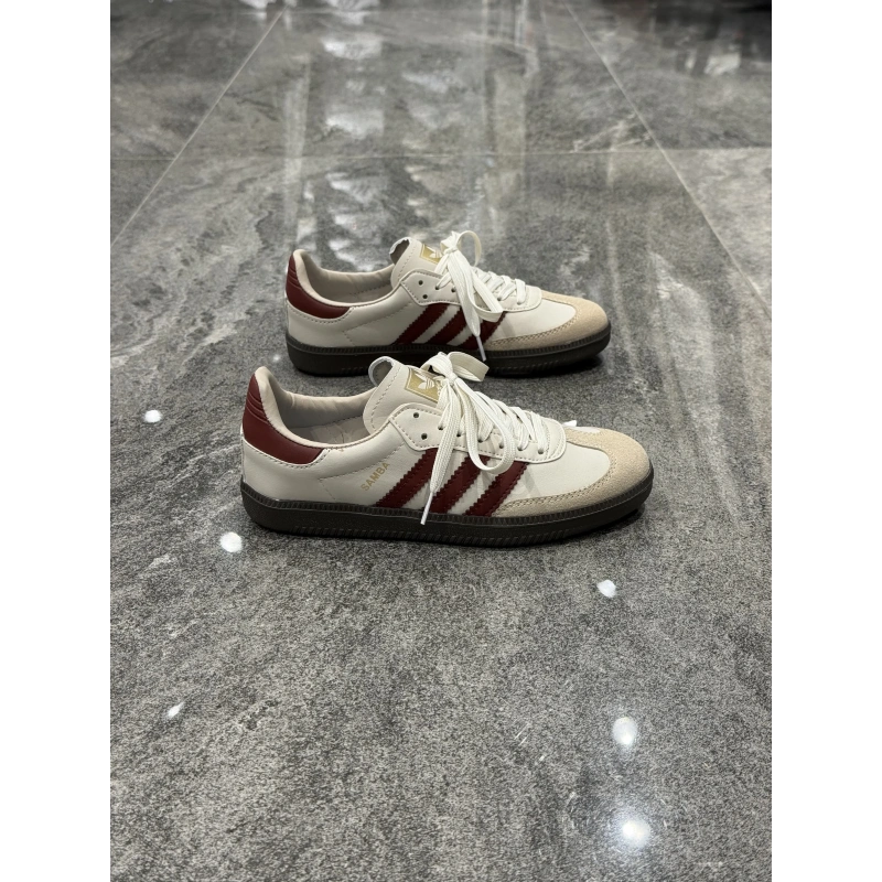 Adidas Samba Krem Bordo Spor Ayakkabı