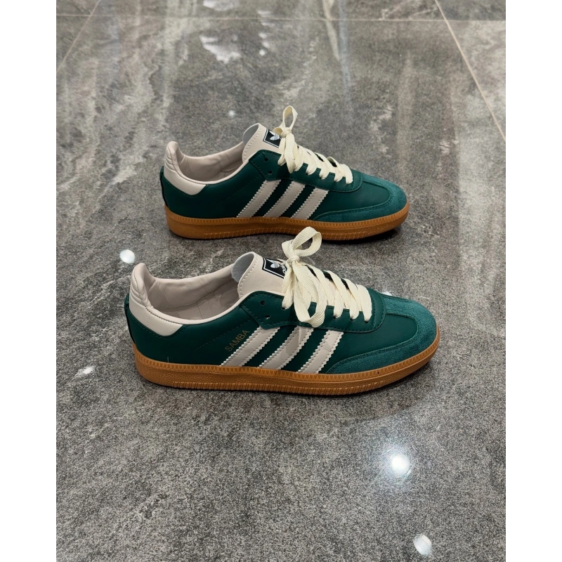 Adidas Samba Yeşil Beyaz Detaylı
