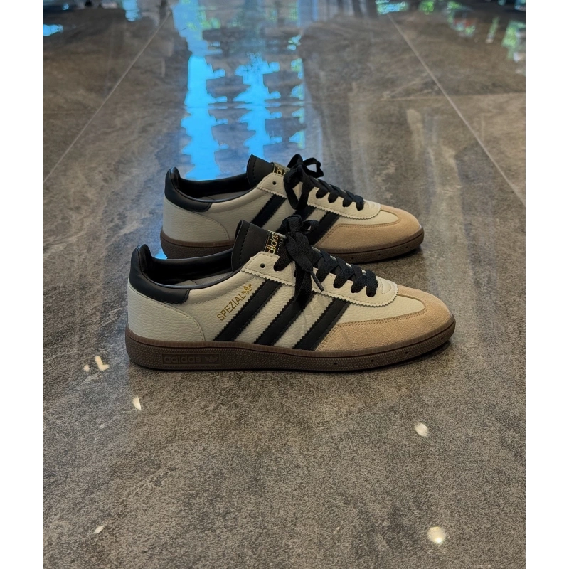 Adidas Spezıal Krem Siyah Siyah bağcık Dikiş Detaylı Spor Ayakkabı