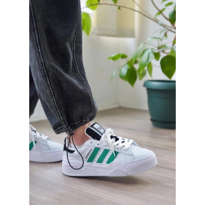 Adidas Süperstar Bravada Beyaz Yeşil Spor Ayakkabı