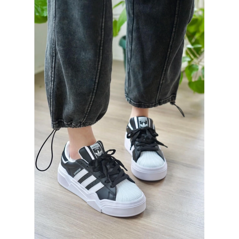 Adidas Süperstar Bravada Siyah Beyaz Taban Spor Ayakkabı