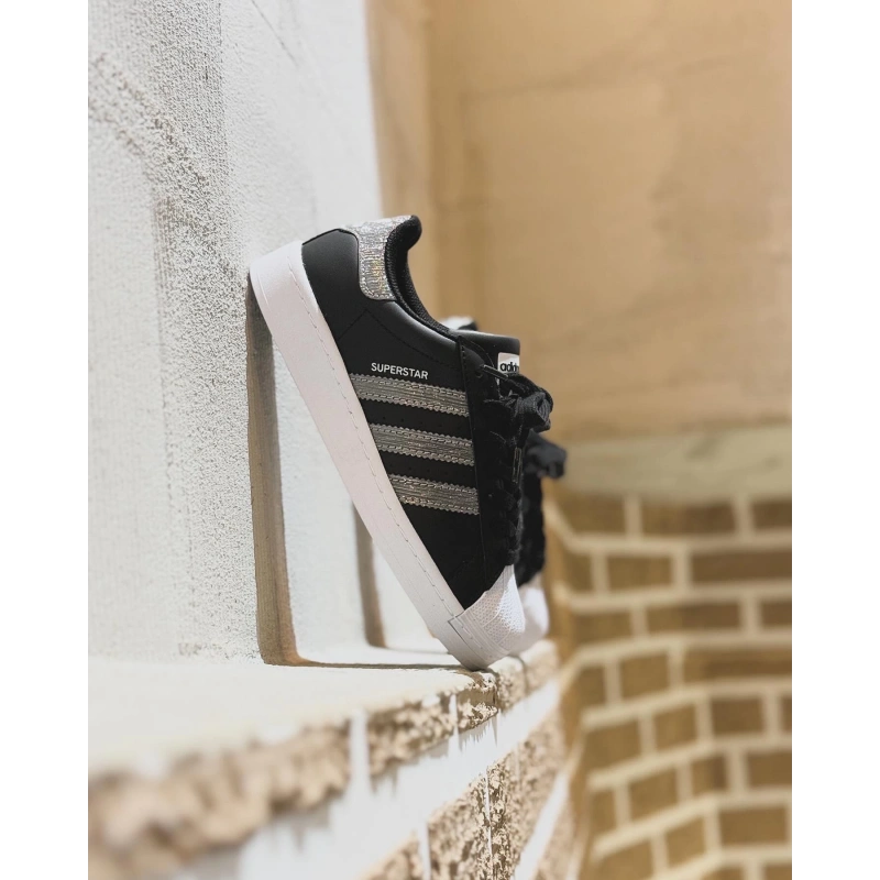 Adidas Süperstar Siyah Parlak Gümüş