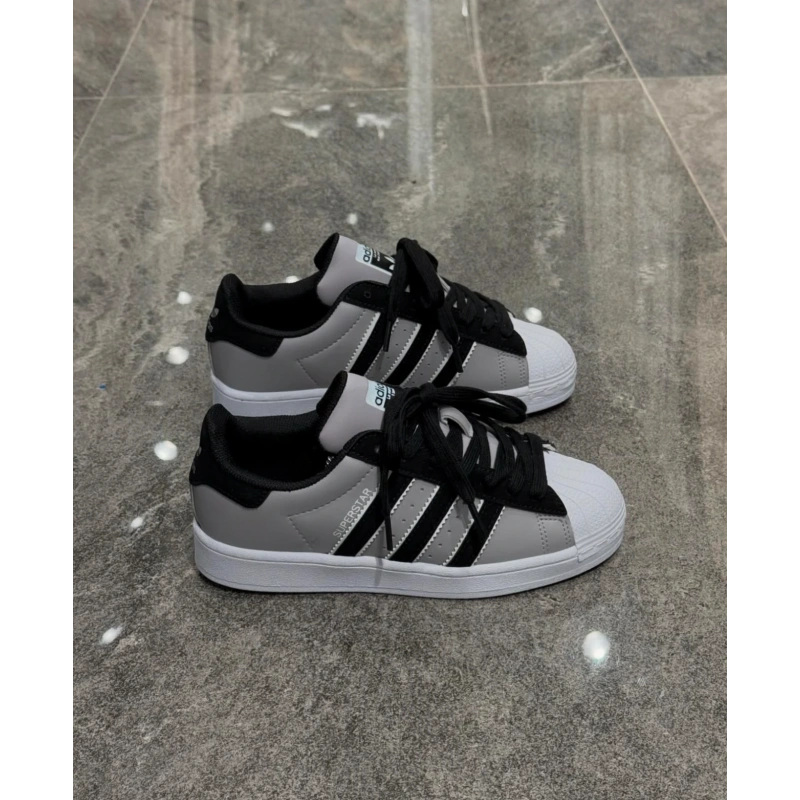 Adidas Süperstar Taş Siyah Beyaz Taban Spor Ayakkabı