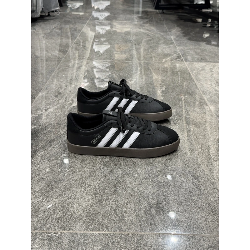 Adidas Vl Court 3.0 Deri Siyah Beyaz