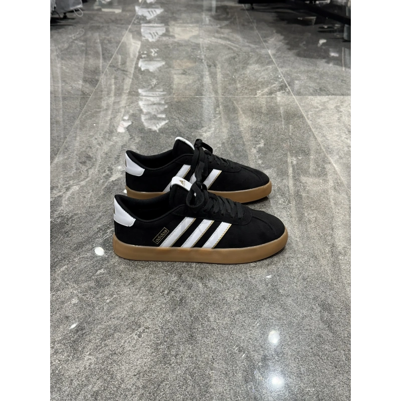 Adidas Vl Court 3.0 Süet Siyah Beyaz