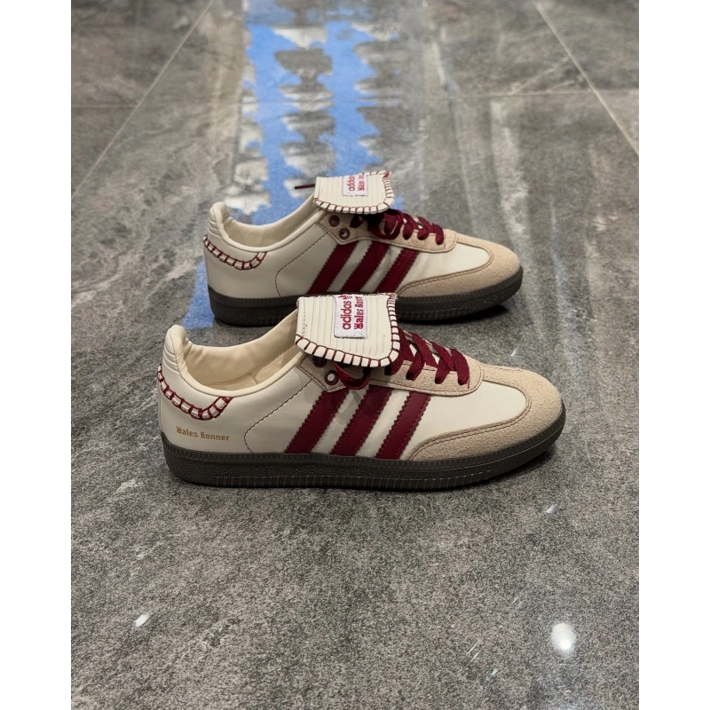 Adidas Wales Bonner Krem Bordo Dikiş Detaylı