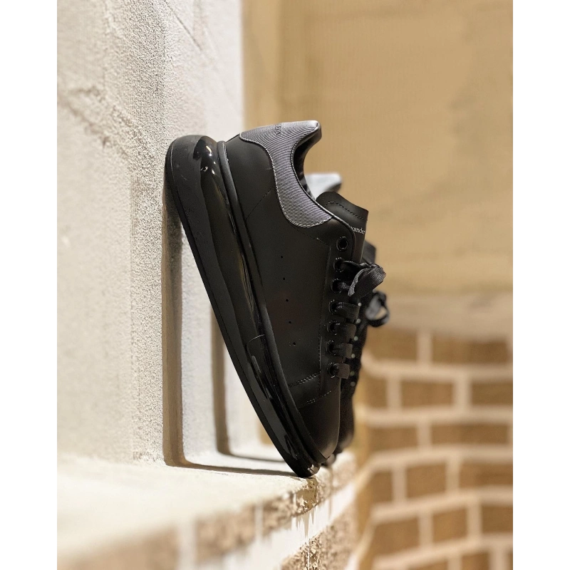 Alexander Mcqueen Siyah Gri Topuk Air Taban