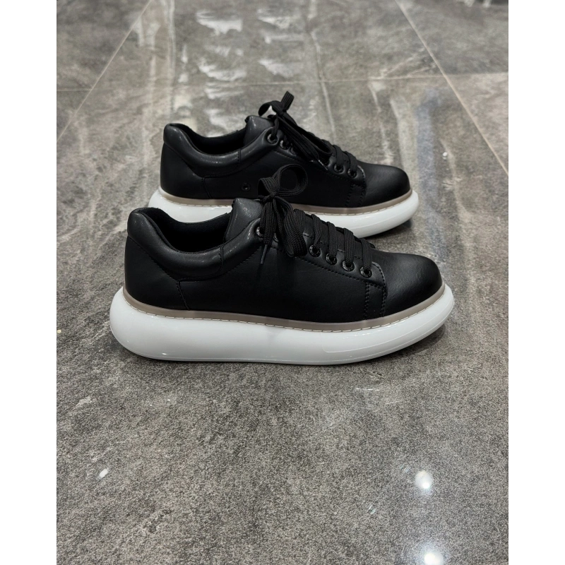 Chekıch Siyah Beyaz Air Taban Spor Ayakkabı