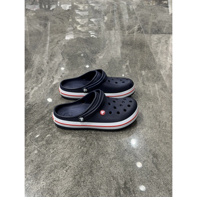 Crocs Classıc Lacivert Beyaz Detaylı Terlik