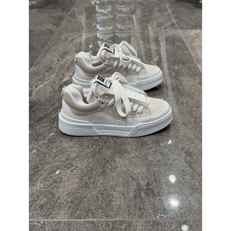 Dolce Gabbana Manteca Beyaz Krem Detaylı Spor Ayakkabı