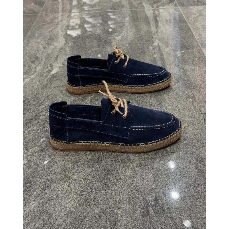 Erkek Espadril Laci Bağcık Detaylı Loafer Ayakkabı