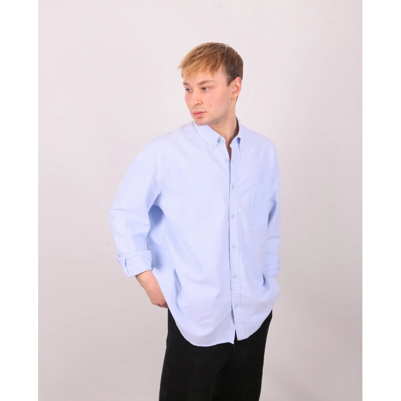 Gies Oxford Açık Mavi Gömlek