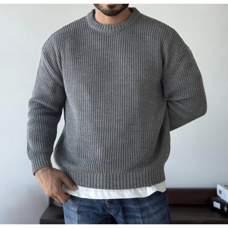 Giesto Gri Örme Triko