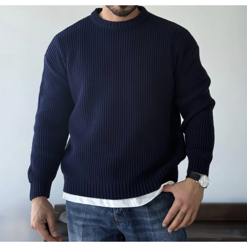 Giesto Lacivert Örme Triko