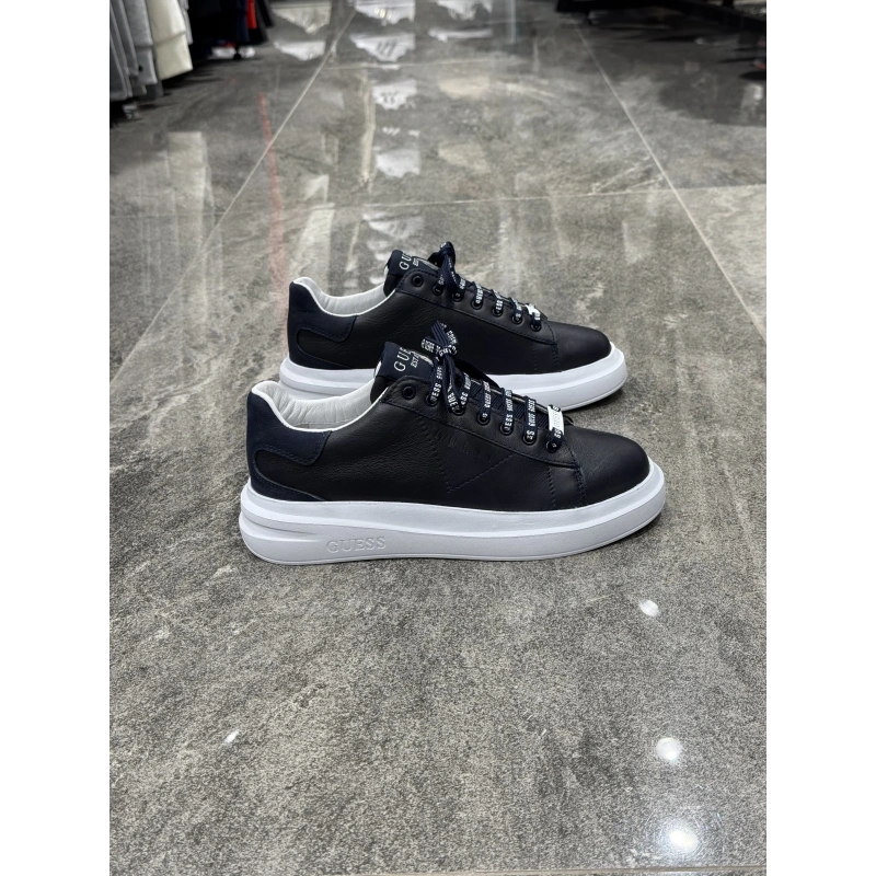 Gues Deri Lacivert Beyaz Spor Ayakkabı