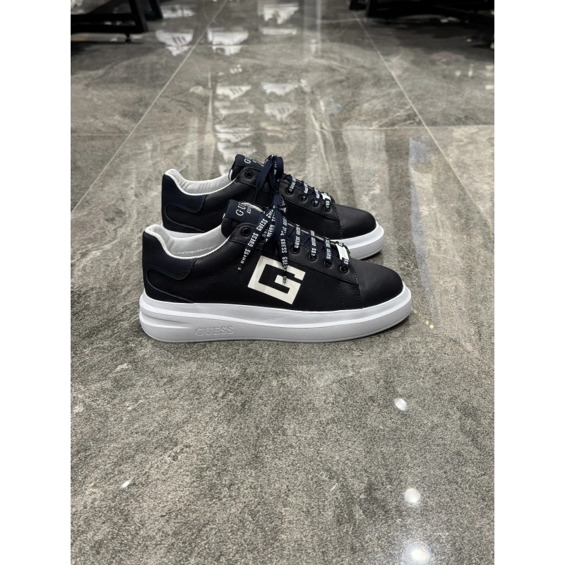 Gues Deri Lacivert G Logolu Spor Ayakkabı